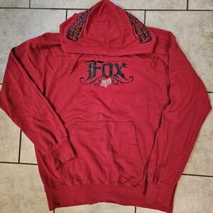 Fox Red Graphic Hoodie for Men
